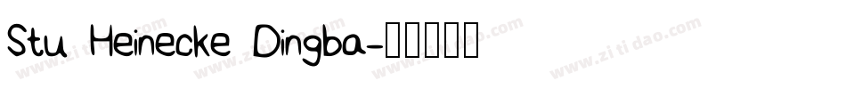 Stu Heinecke Dingba字体转换